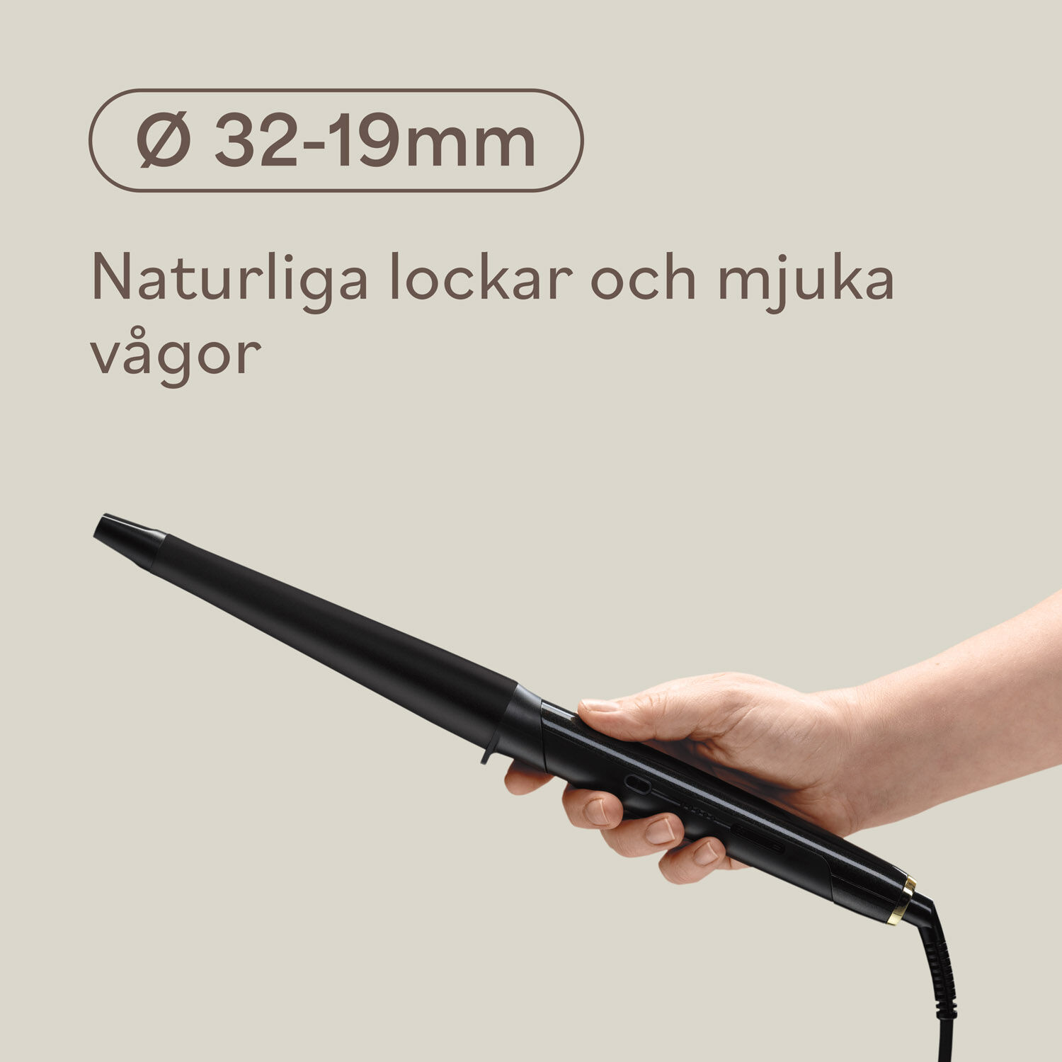 Curling Tong - &Oslash; 32-19mm